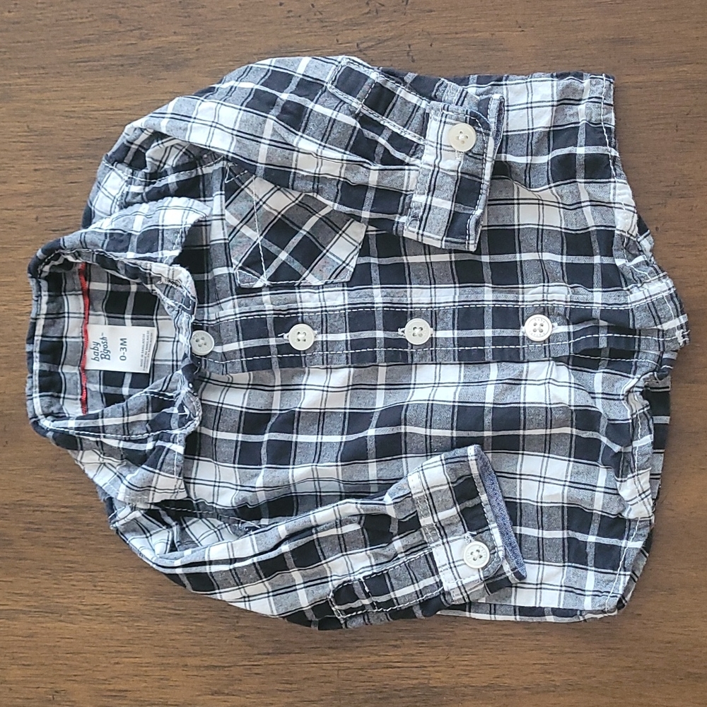 Baby B'gosh Plaid Shirt 0-3M